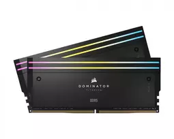 corsair ram 16gb - Corsair Dominator Titanium RGB Juodas (Black) DDR5 32GB (2x16GB) 6400MHz CL32 - 5 nuotrauka