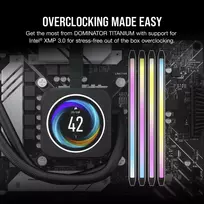 16 gb ram - Corsair Dominator Titanium RGB Baltas (White) DDR5 64GB (4x16GB) 6000MHz CMP64GX5M4B6000C36W - 4 nuotrauka