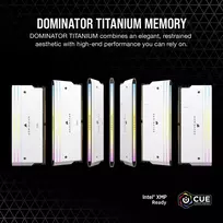 16 gb ram - Corsair Dominator Titanium RGB Baltas (White) DDR5 64GB (4x16GB) 6000MHz CMP64GX5M4B6000C36W - 7 nuotrauka