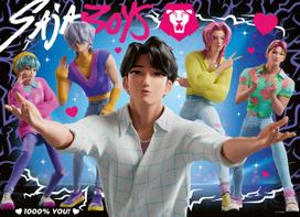 Ravensburger KPop Demon Hunters, 4 x 100 det.