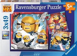 Ravensburger Despicable Me 4 12001061, 3 x 49 det.