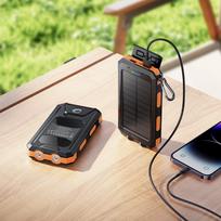 hoco power bank - Hoco J164 Solar, 8000mAh, 10W, juodas - 3 nuotrauka