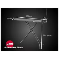 lyginimo lenta 120 - Lyginimo lenta Leifheit Air Board M 1072488, juoda sp., 120 x 38 cm - 2 nuotrauka
