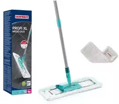 Leifheit Profi XL Micro Duo 42 cm grindų šluota su pakaitine šluoste Superduster