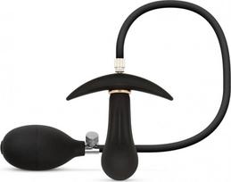 EasyToys Anal Collection Pripučiamas analinis kaištis su pompa 8 cm Juodas (Black)