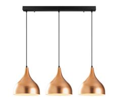 pakabiname sviestuvai sietynai - Šviestuvas kabinamas Opviq Sağlam 3781, 3 x 40 W, E27, Vario (Copper) - 2 nuotrauka