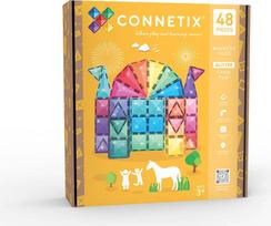 Connetix magnetinis konstruktorius Glitter Castle Pack 48 vnt.