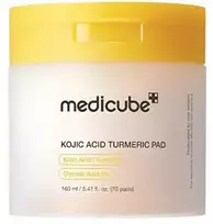 Medicube Kojic Acid Turmeric Toner Pad toniko padeliai, 160 ml, 70 vnt.