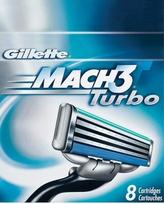 skutimosi peiliukai - Gillette Mach 3 Turbo skutimosi peiliukai (8 vnt) - 2 nuotrauka