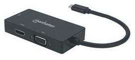 Manhattan USB-C to HDMI / DVI /VGA