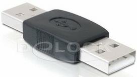 Delock Adapter USB-A to USB-A Black