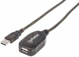 oro dozatoriai - Manhattan Cable USB / USB Black 15m - 1 nuotrauka