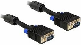vga kabelis - Delock Cable VGA / VGA Black 1 m - 1 nuotrauka
