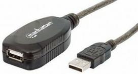Manhattan Cable USB to USB Black 10m