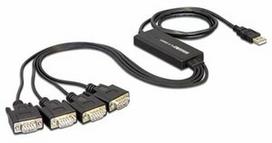 Delock Adapter USB 2.0 / Serial RS-232 DB9 x4