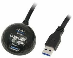 LogiLink Adapter USB 3.0 / USB 3.0 Black 1.5m