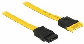 Delock Extension Cable SATA / SATA Yellow 0.3m