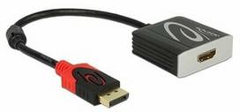 adapteris hdmi to - Delock Adapter Display Port to HDMI Black - 1 nuotrauka