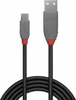 usb a to usb a - Lindy Anthra Line USB 2.0 A to Micro USB B Cable 5m Black - 1 nuotrauka