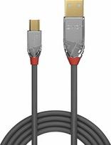 Lindy Cromo Line USB 2.0 Type A To Mini USB B 1m Black