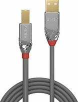 usb 2.0 a b cable - Lindy Cromo Line USB 2.0 A To USB 2.0 B Cable 0.5m Grey - 1 nuotrauka