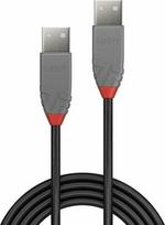 lindy anthra line - Lindy Anthra Line USB 2.0 A Cable 0.5m Black - 1 nuotrauka
