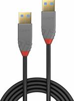 lindy anthra line - Lindy Anthra Line USB 3.0 A Cable 0.5m Black - 1 nuotrauka