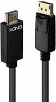 hdmi i displayport adapteris - Lindy DisplayPort To HDMI 10.2G Cable 0.5m Black - 1 nuotrauka