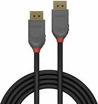 displayport cable 5m - Lindy Anthra Line DisplayPort 1.4 Cable 0.5m Black - 1 nuotrauka