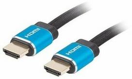 hdmi 1m laidas - Lanberg HDMI Cable 1m Blue CA-HDMI-P20CU-0010-BK - 1 nuotrauka