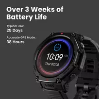 t rex 3 pro - Amazfit T-Rex 3 Pro 48mm Juodas Aukso (Black Gold) - 6 nuotrauka