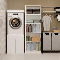 skalbimo masinos spintele - Vonios spintelė Top E Shop POLA TWIN 1S, balta (White) - 3 nuotrauka