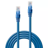 tinklo kabeliai utp cat 6 - LINDY CAT6 U/UTP 1M/BLUE 48017  - 2 nuotrauka