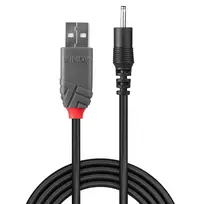usb dc laidas - Lindy USB-A į DC 2,5 mm 1,5 m Juodas (Black) - 2 nuotrauka