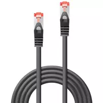 ftp kabelis - Lindy Cat.6 S/FTP Network Cable 1m Black - 2 nuotrauka