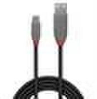 usb a to usb a - Lindy Anthra Line USB 2.0 A to Micro USB B Cable 5m Black - 2 nuotrauka