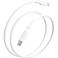 usb c 5m - 4SMARTS USB-C / USB-C Silicone Cable High Flex, 60W, 1.5m, White - 4 nuotrauka