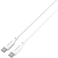 usb c 5m - 4SMARTS USB-C / USB-C Silicone Cable High Flex, 60W, 1.5m, White - 5 nuotrauka