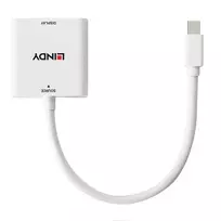 dvi kabelis - Lindy Mini DisplayPort to DVI-I Adapter 0.18m Juodas (Black) - 3 nuotrauka