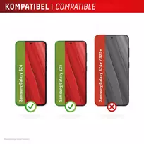 s24 stikliukas - Samsung Galaxy S25/S24 Real Screen Glass + Case By Displex Transparent - 3 nuotrauka