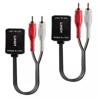 audi - Lindy Stereo Audio Extender Cat.5/6 100m 2x RCA - 2 nuotrauka