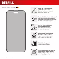 air iphone stikliukas - Displex iPhone 17 Air Privacy Screen Glass - 8 nuotrauka