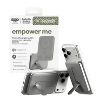 powerbank stand - PanzerGlass Bank Spin Stand 5000mAh, pilkas (grey) - 2 nuotrauka