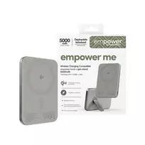 powerbank stand - PanzerGlass Bank Spin Stand 5000mAh, pilkas (grey) - 6 nuotrauka