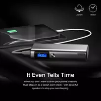 power bank 20000mah - Alogic Ruck 20000mAh, 130W, sidabrinis/juodas - 4 nuotrauka