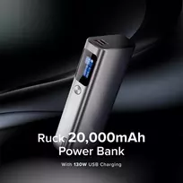 power bank 20000mah - Alogic Ruck 20000mAh, 130W, sidabrinis/juodas - 5 nuotrauka