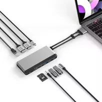 usb c dual hdmi - ALOGIC Dual USB-C Super Hub 10-i-1-hubb Dual HDMI 4K@60Hz U2CSH-SGR - 3 nuotrauka