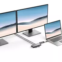 usb c dual hdmi - ALOGIC Dual USB-C Super Hub 10-i-1-hubb Dual HDMI 4K@60Hz U2CSH-SGR - 6 nuotrauka
