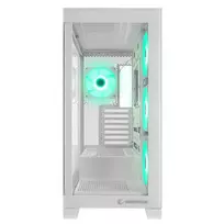 pc fans - Rampage Hydra V2 Aquarium PC Case White (Baltas) - 4 nuotrauka