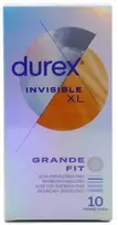 DUREX INVISIBLE XL, 10 vnt.